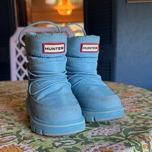Hunter Kids Light Blue Winter Boots